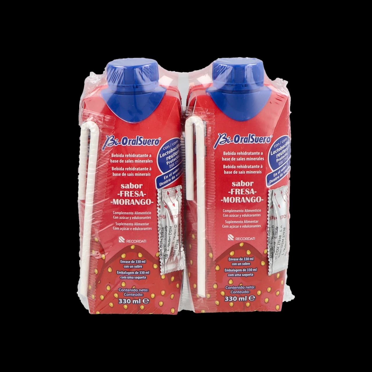 Bioralsuero 2 Tetrabrick 330 ML Sabor Fresa de Bioralsuero — imagen 2