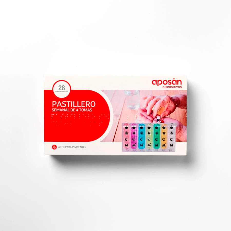 Aposan Pastillero Semanal 4 Tomas 1 Unidad de Aposan