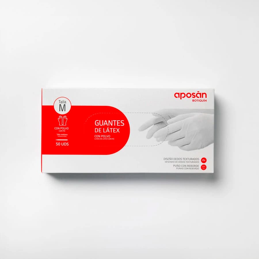Aposan Guantes Latex T/m 50 u de Aposan