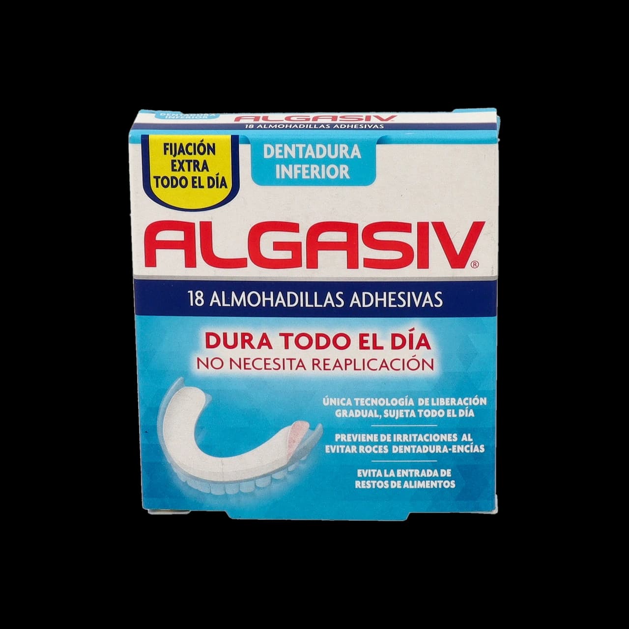 Algasiv - Almohadillas Adhesivas Dentadura Inferior 18 Unidades de Algasiv — imagen 3