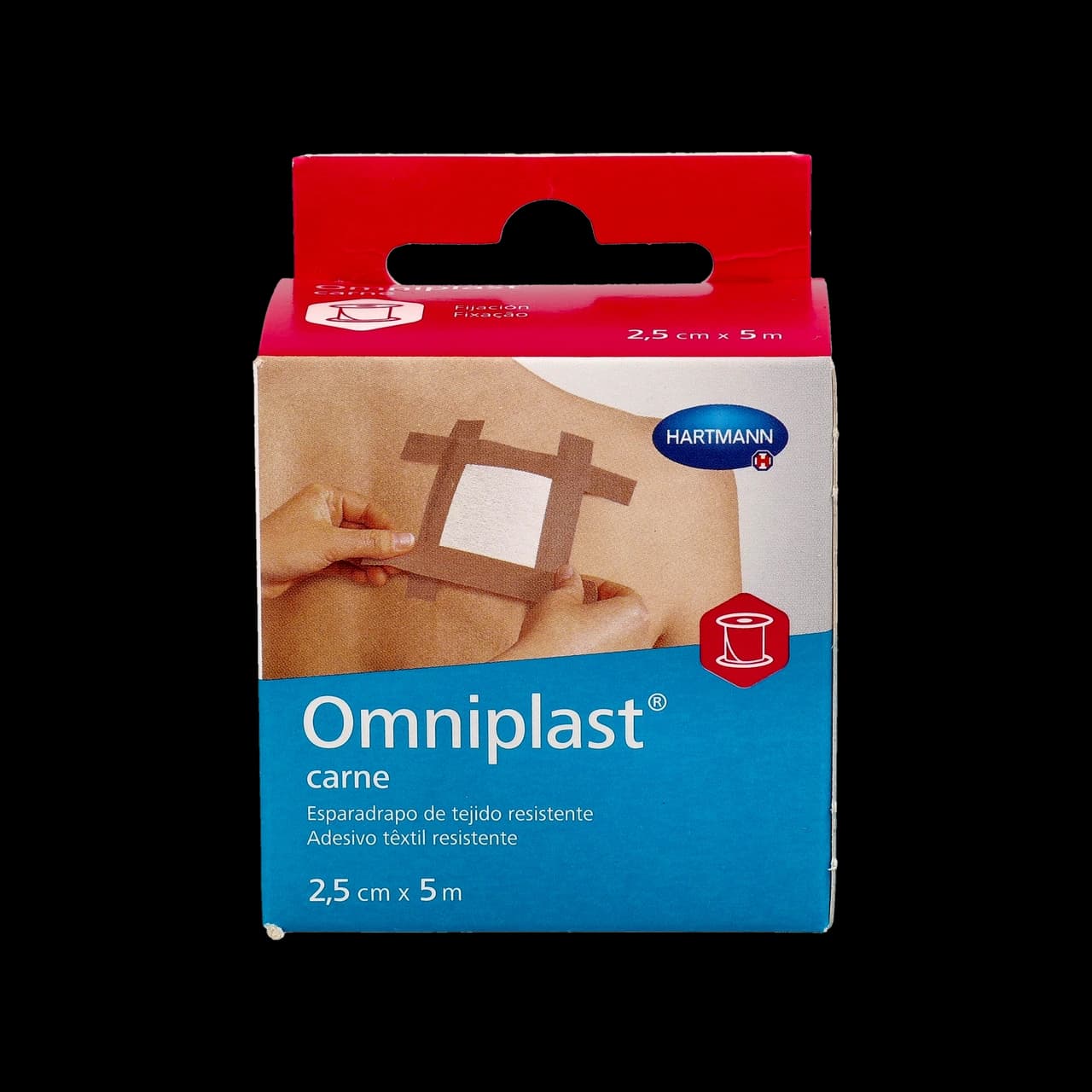 Esparadrapo Hipoalergico - Omniplast Tejido Resistente 1 Unidad 5 m x 2.5 cm de Hartmann — imagen 2
