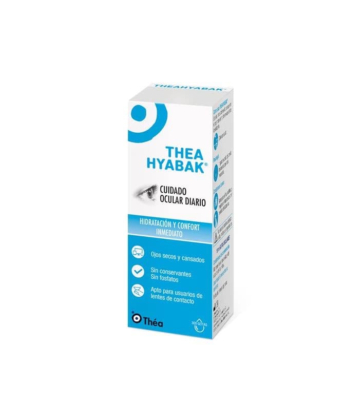 Thea Hyabak 0.15% - Solucion Hidratante Lentes de Contacto 1 Envase 10 ML de Hyabak — imagen 2