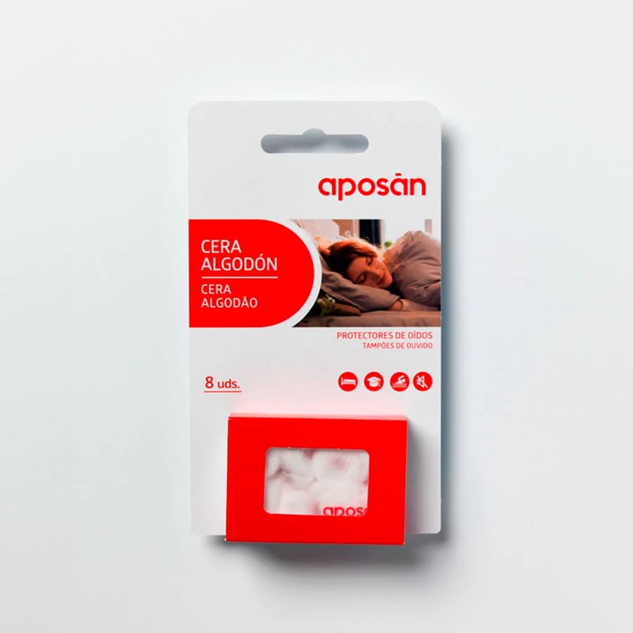 Aposan Tapones Cera Algodon 8u de Aposan