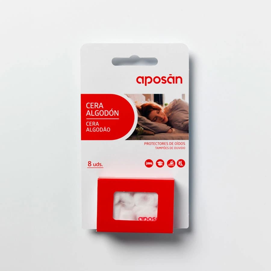 Aposan Tapones Cera Algodon 8u de Aposan — imagen 2