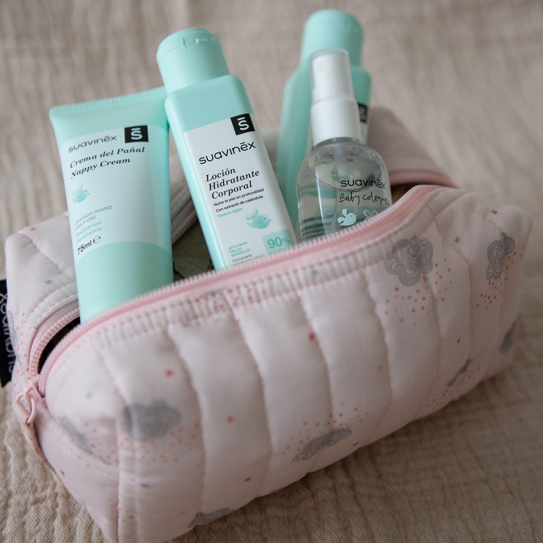 Suavinex Baby Care Travel Set Birdies Rosa de Suavinex — imagen 5