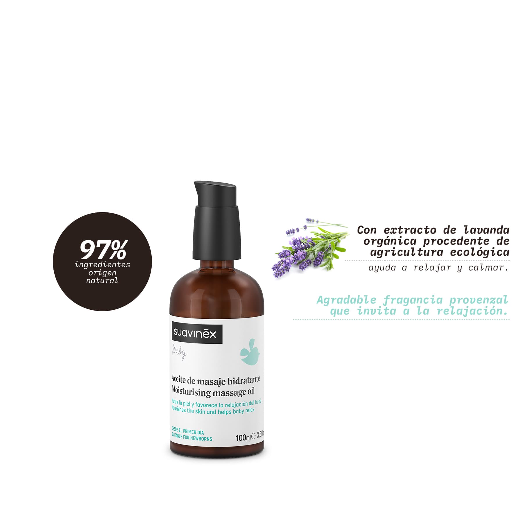 Suavinex Baby Aceite de Masaje Hidratante 100ml de Suavinex — imagen 3