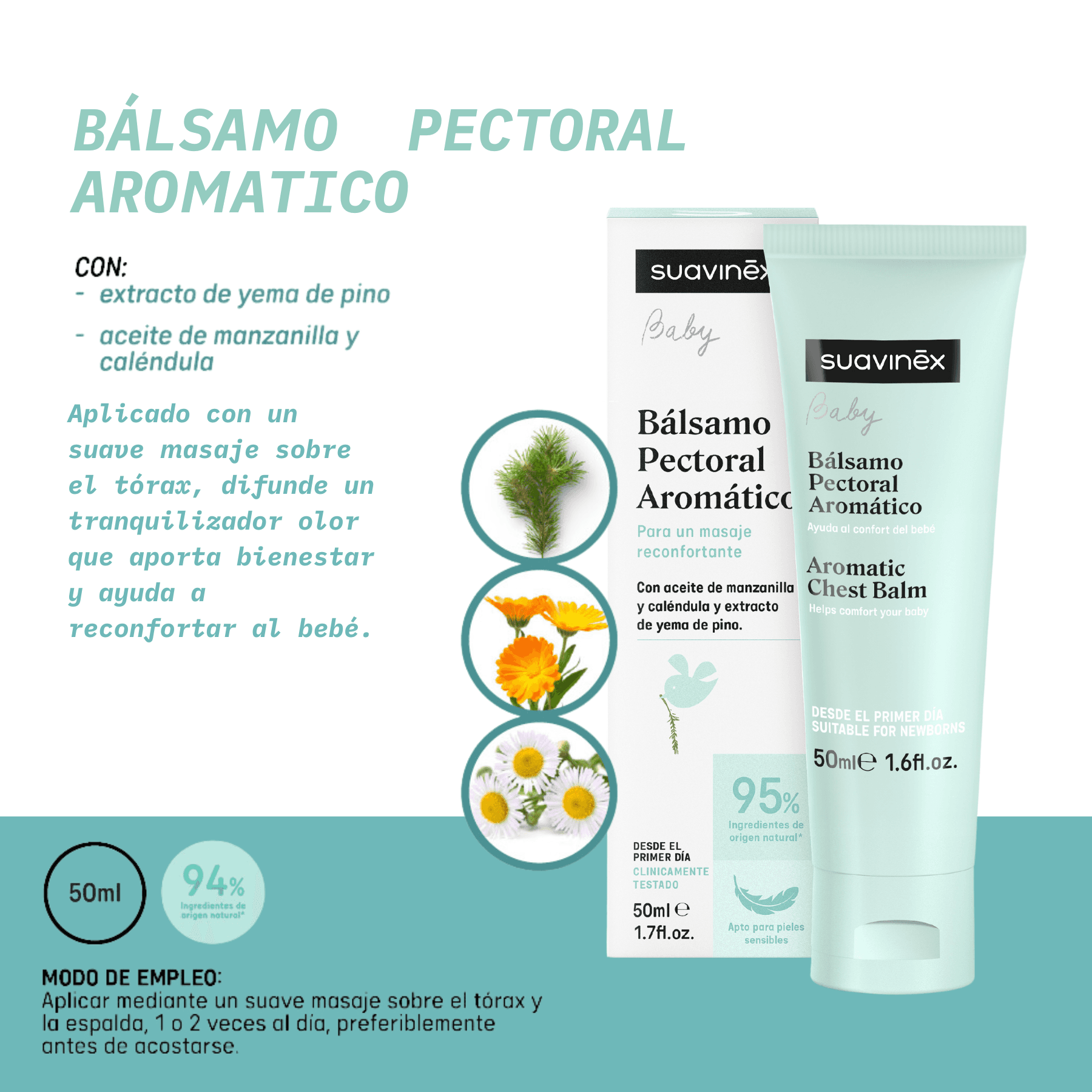 Suavinex Baby Bálsamo Pectoral Aromático 50ml de Suavinex — imagen 6
