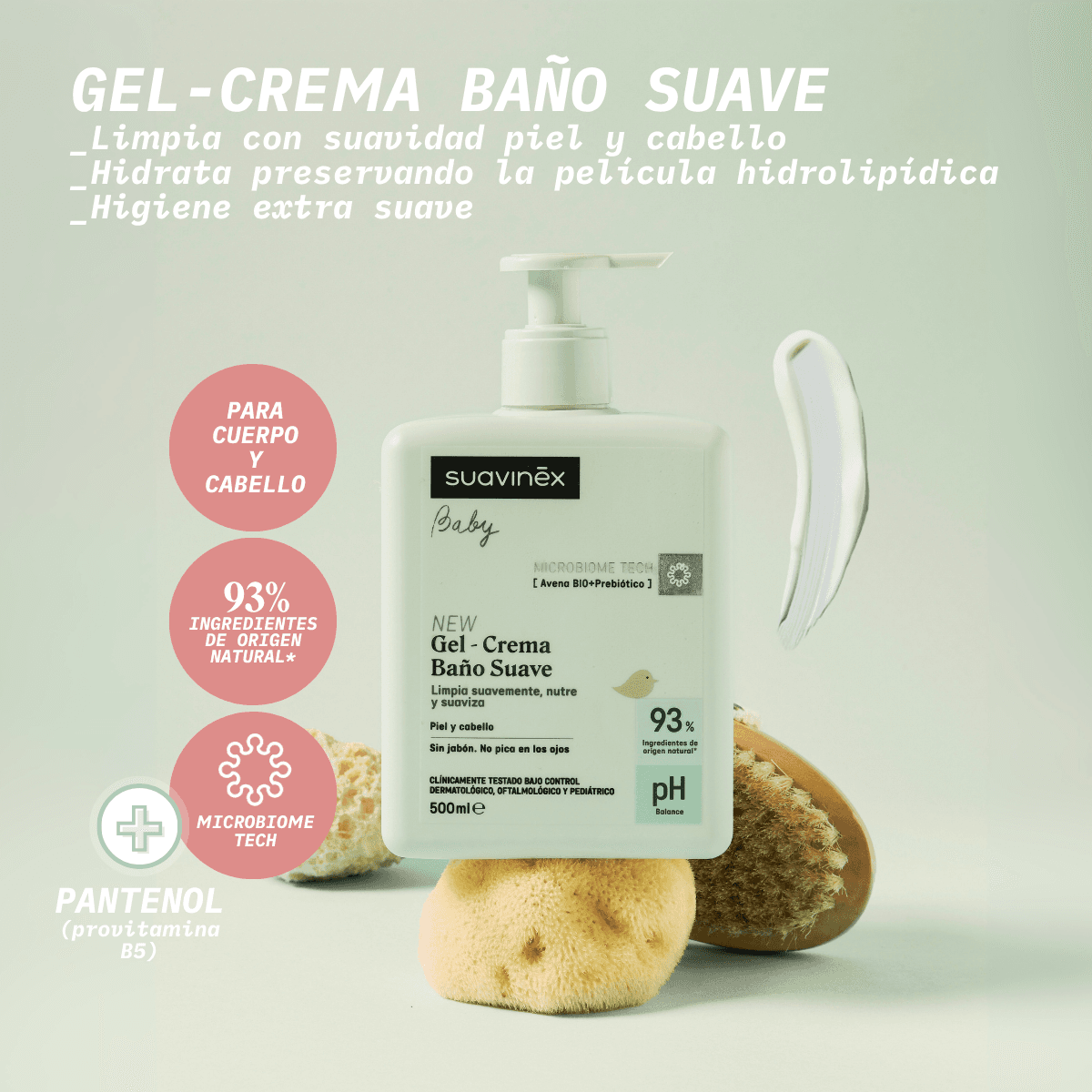 Suavinex Baby Gel-Crema Baño Suave 750ml de Suavinex — imagen 8