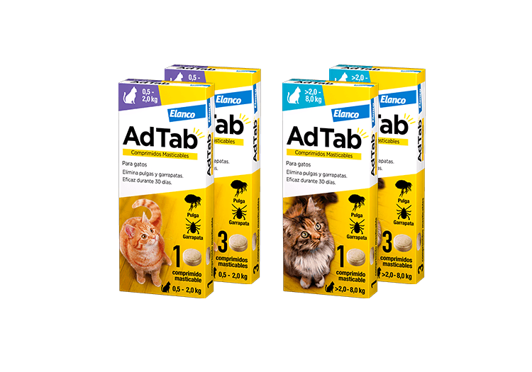 AdTab Antiparasitario para Gatos comprimidos de Adtab — imagen 4