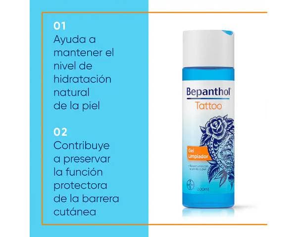 Bepanthol Tattoo Gel Limpiador 200 ml de Bepanthol — imagen 5