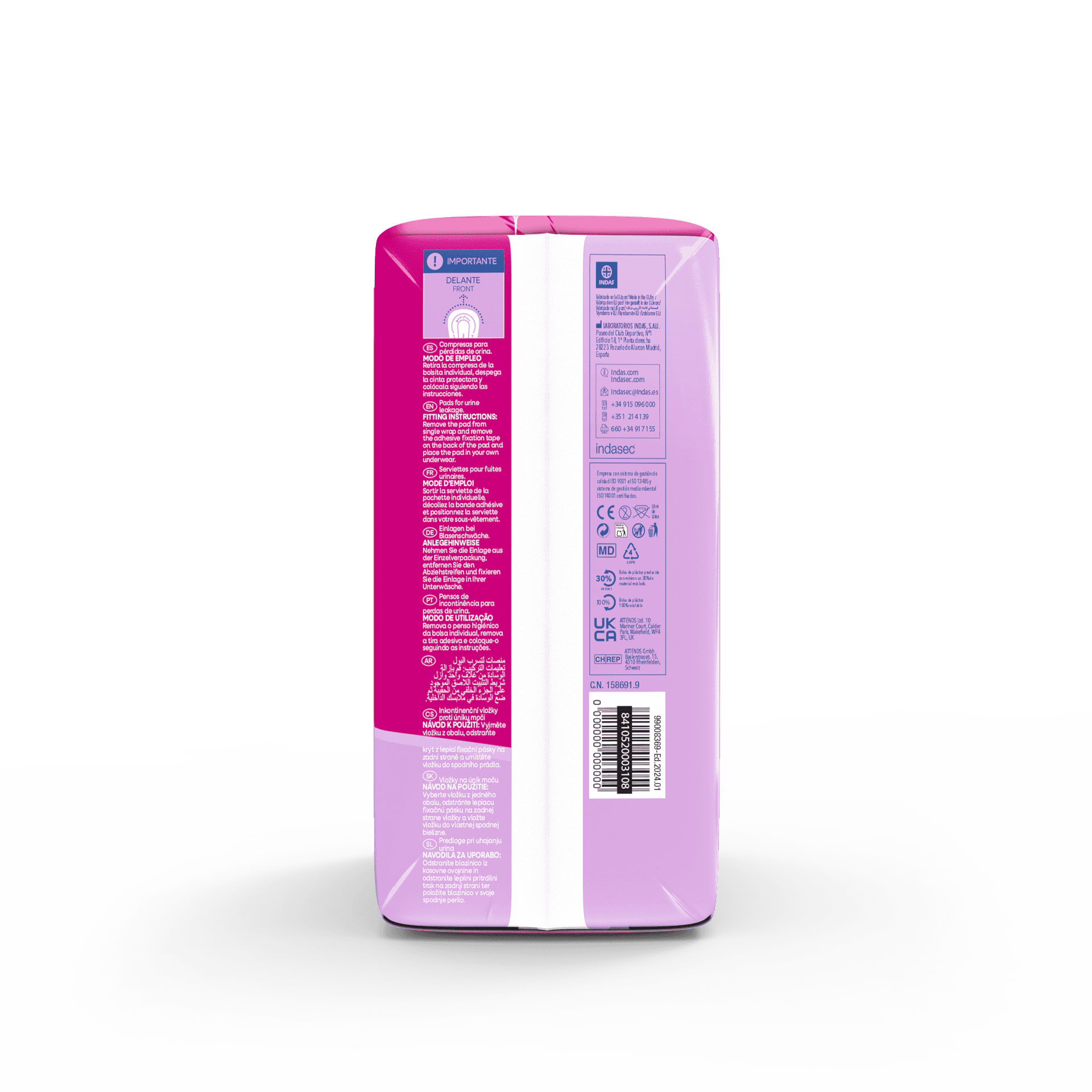 Indasec Discreet Extra 20 unidades de Indasec — imagen 2
