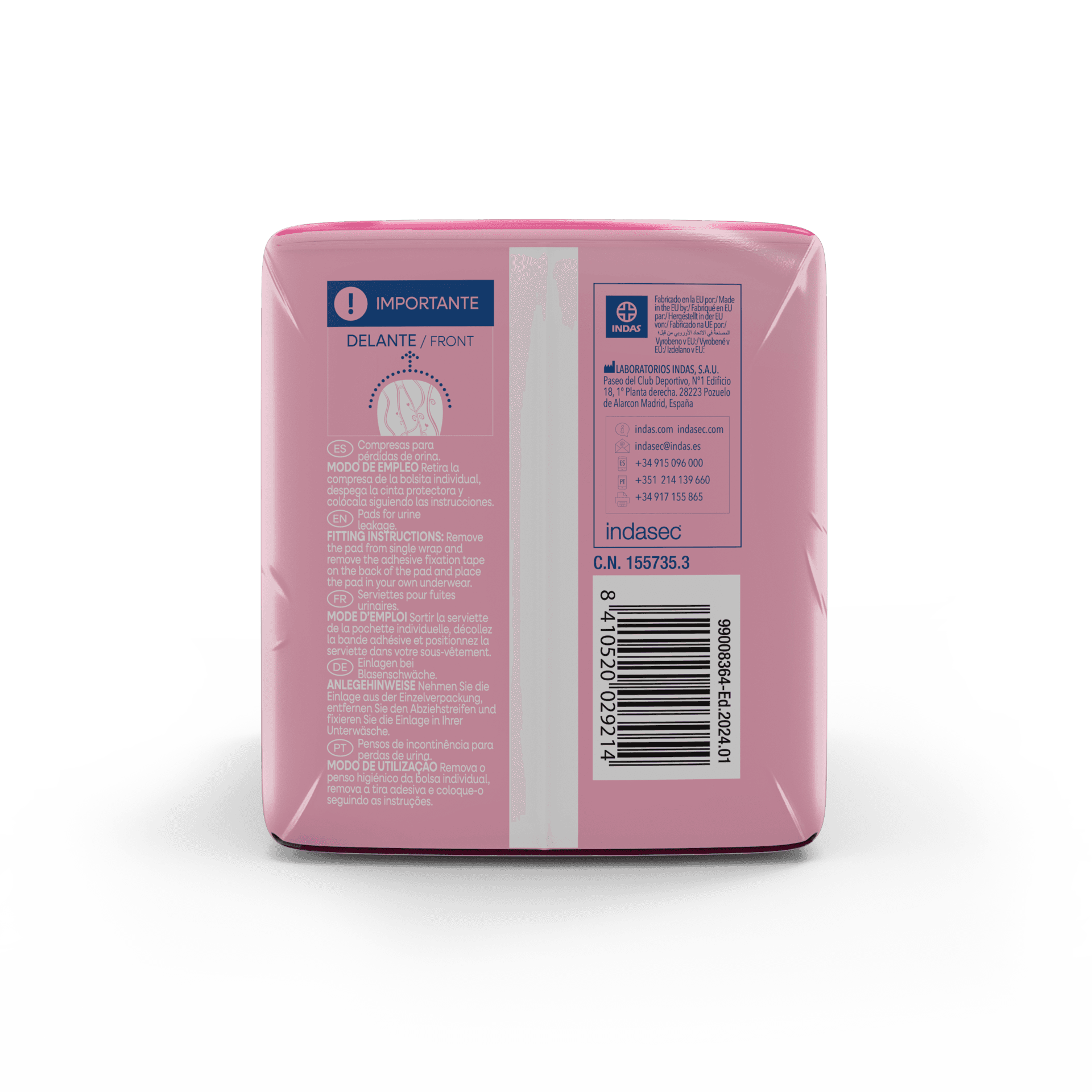 Indasec Discreet Microplus 16 unidades de Indasec — imagen 2