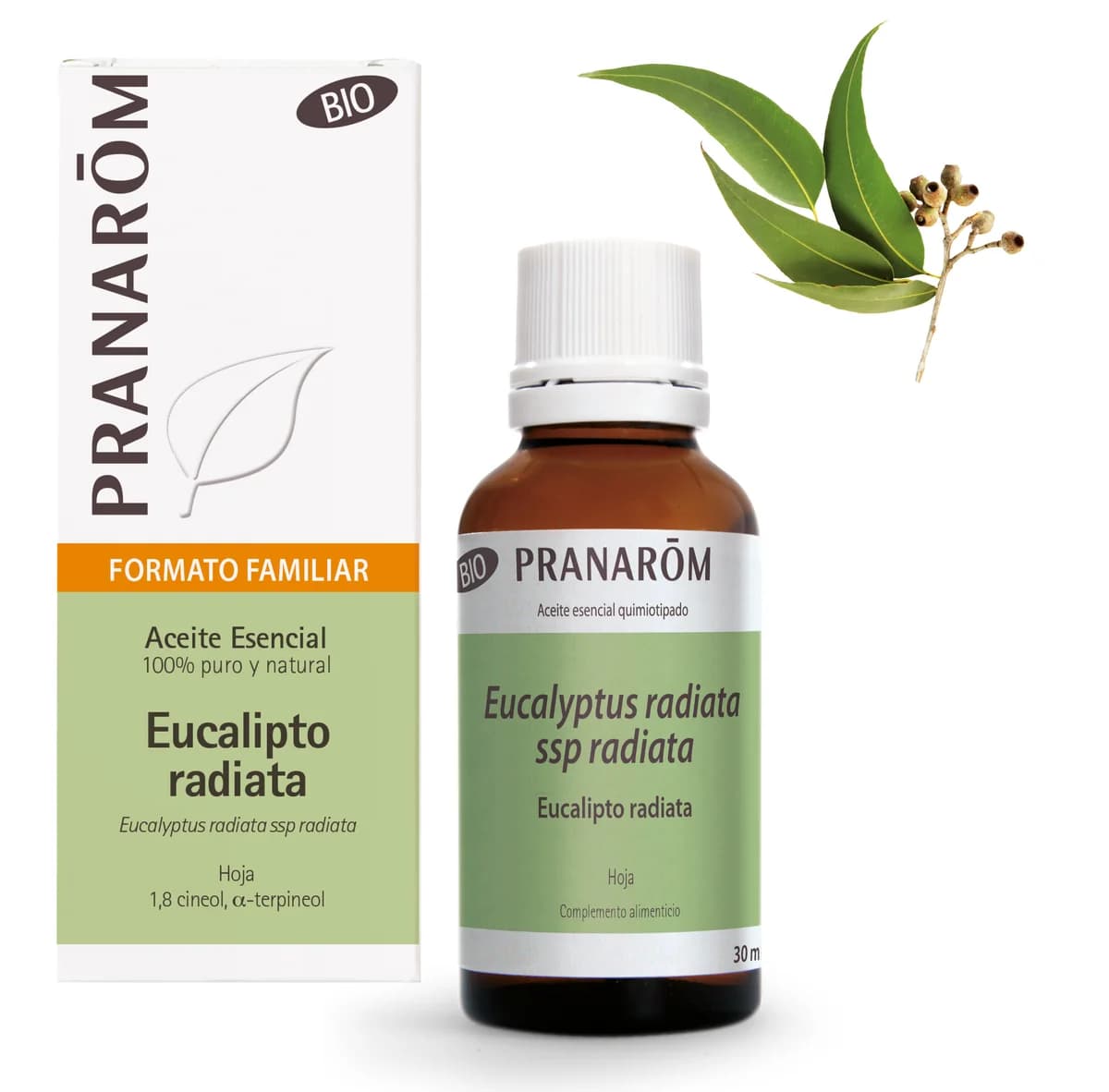 Pranarom Aceite Esencial Eucalipto Radiata 30 ml Formato Grande - Bio