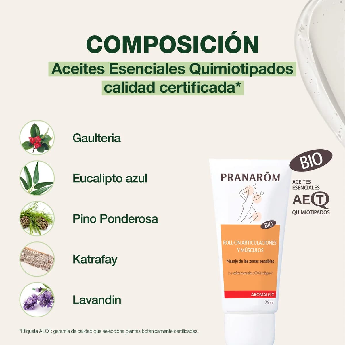 Pranarom Aromalgic Roll-On Articulaciones y Músculos 75 ml - Bio de Pranarôm — imagen 3
