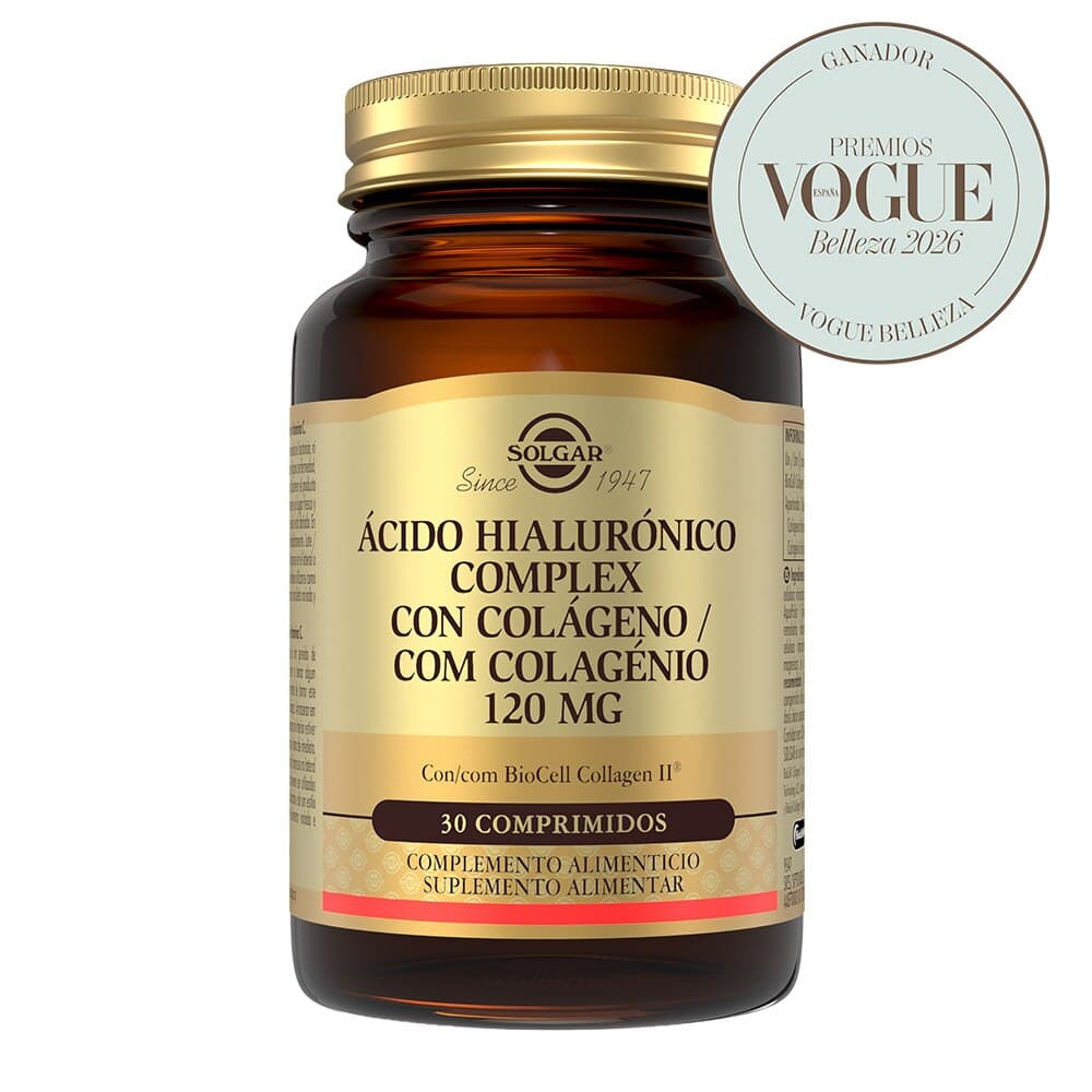 Ácido hialurónico complex con colágeno 120 mg - 30 comprimidos de Solgar