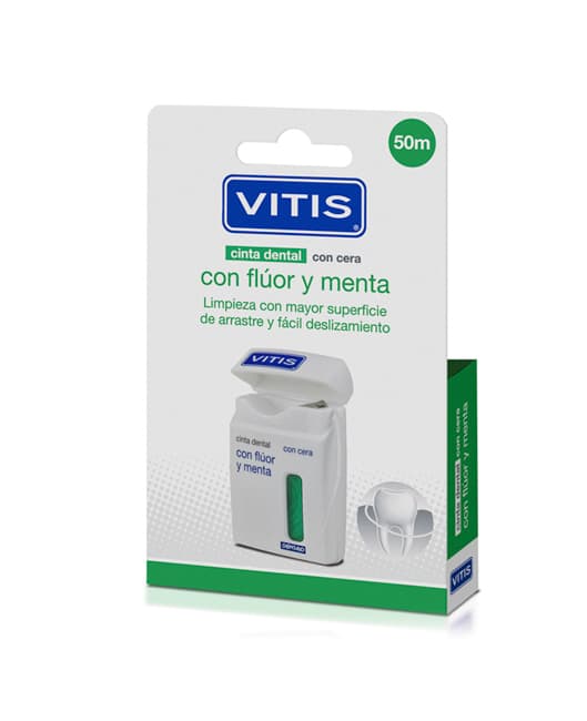 Cinta dental con flúor y menta 50 m de Vitis — imagen 2