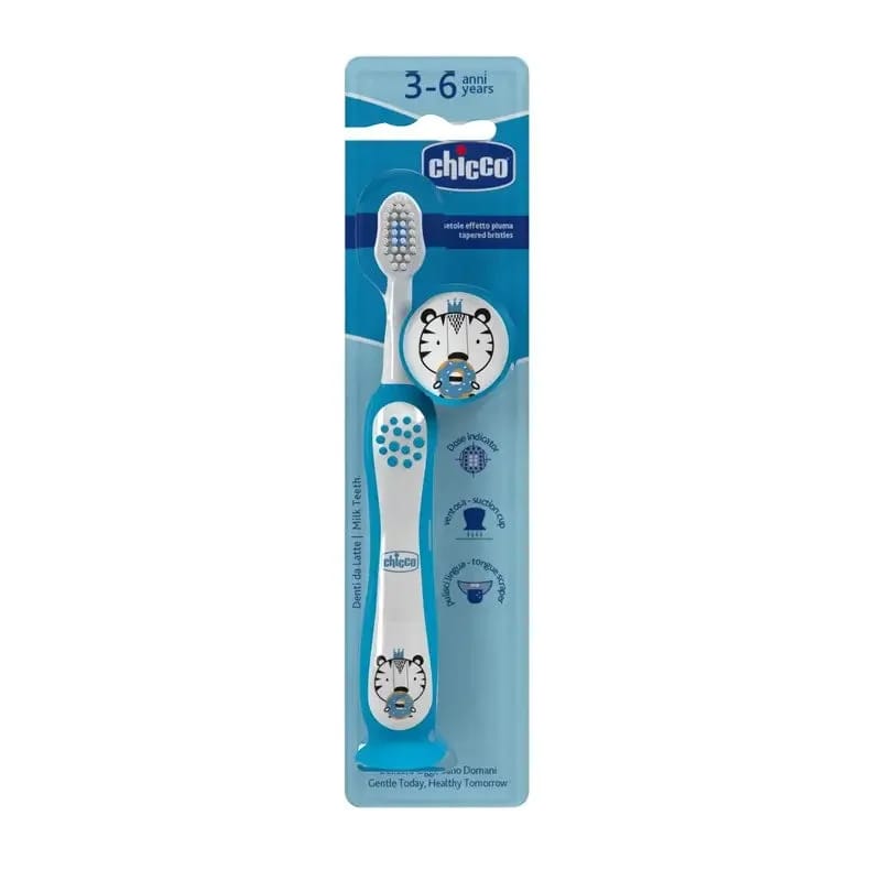 Cepillo Dientes de Leche Chicco 3-6 Años Azul de Chicco — imagen 1 de 2