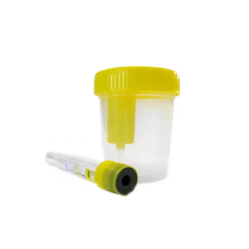 Envase Recogida Orina Sistema Vacio Con Tubo Aposan 100 ML de Aposan