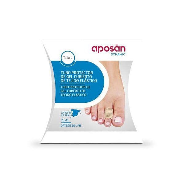 Aposan Dynamic Tubo Protector Gel Cubierto Tejido Elastico 2 Unidades Talla l de Aposan — imagen 1