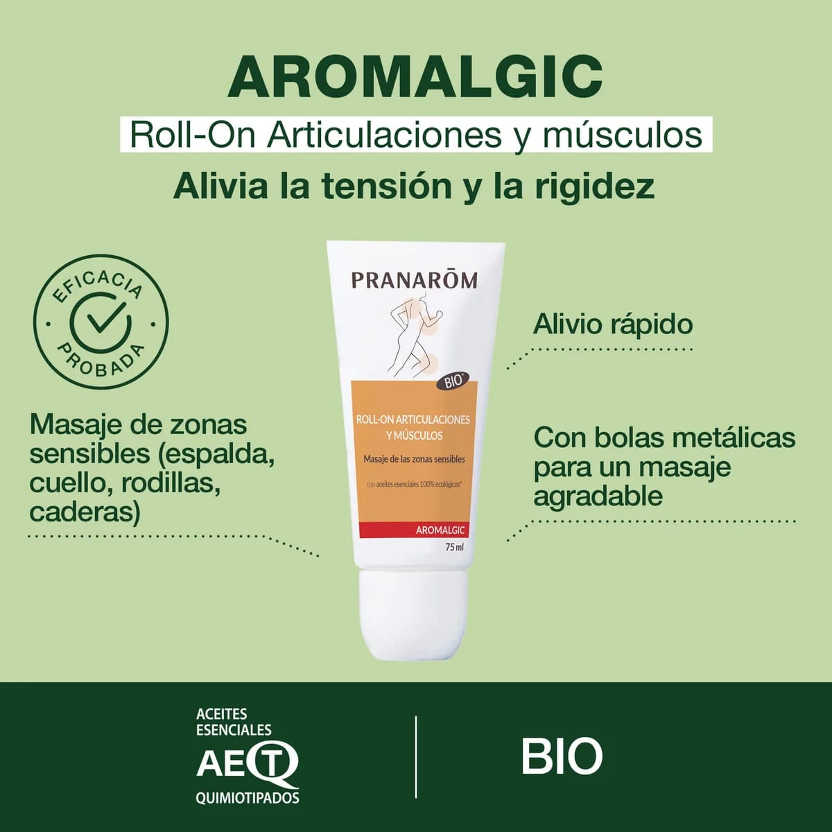 Pranarom Aromalgic Spray Articulaciones y Músculos 75 ml - Bio de Pranarôm — imagen 1 de 5