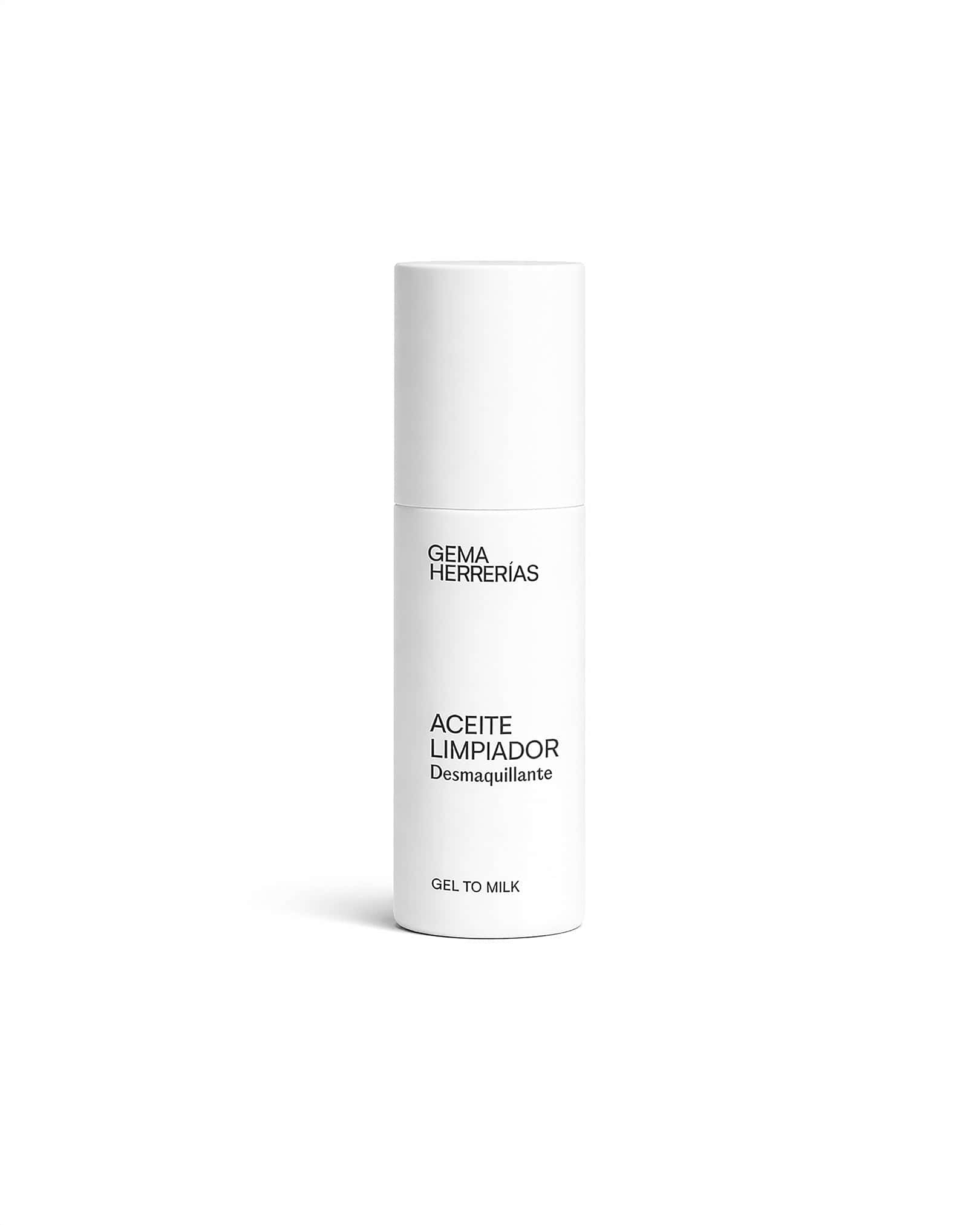 ACEITE LIMPIADOR Desmaquillante gel-to-milk de Gema Herrerías