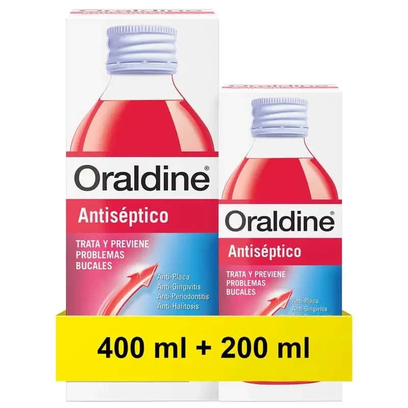 Oraldine Antiseptico Pack 400 ML +200 ML de Oraldine