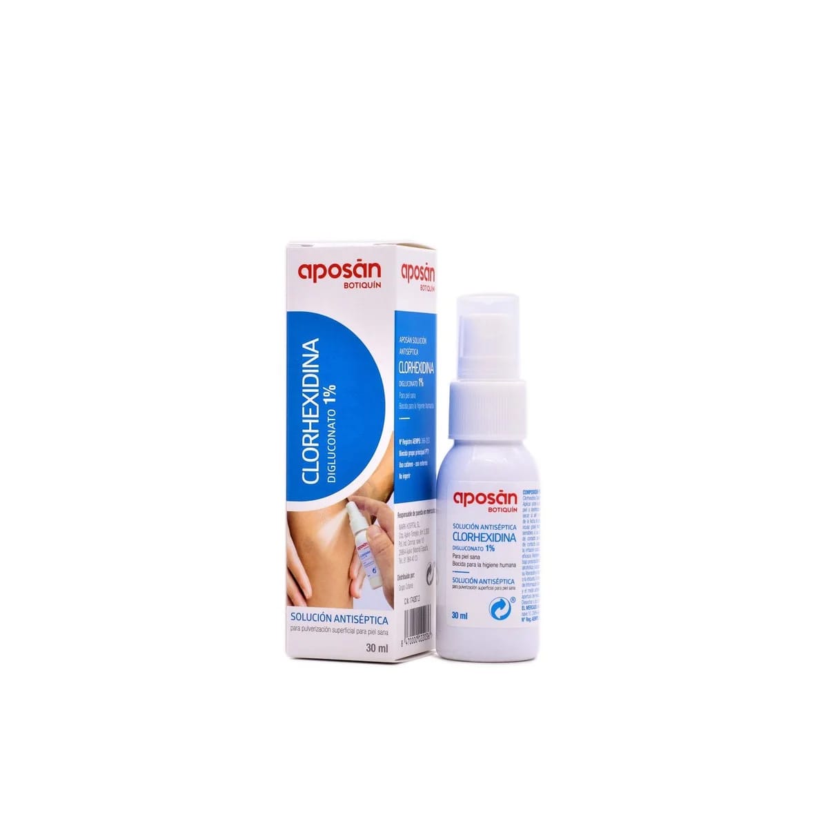 Aposan Clorhexidina Digluconato 1% Frasco Pulverizador 30 ML de Aposan — imagen 1 de 2