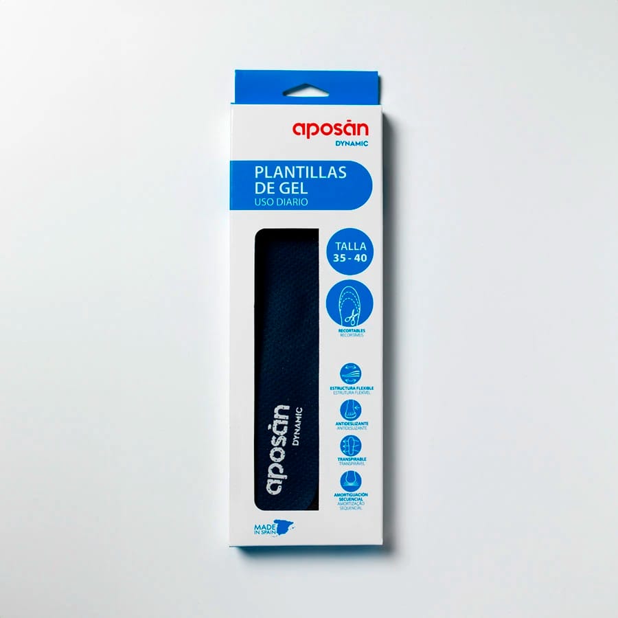 Aposan Dynamic Plantillas Gel Uso Diario 2 Unidades Talla 35-40 de Aposan — imagen 1 de 2