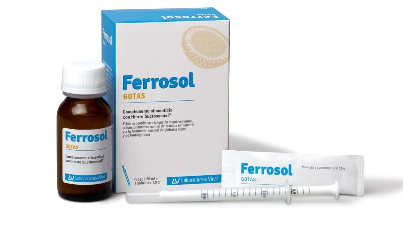 Ferrosol Gotas y Sobre 1 Frasco 30 ML + 1 Sobre 1.9 G de Ferrosol