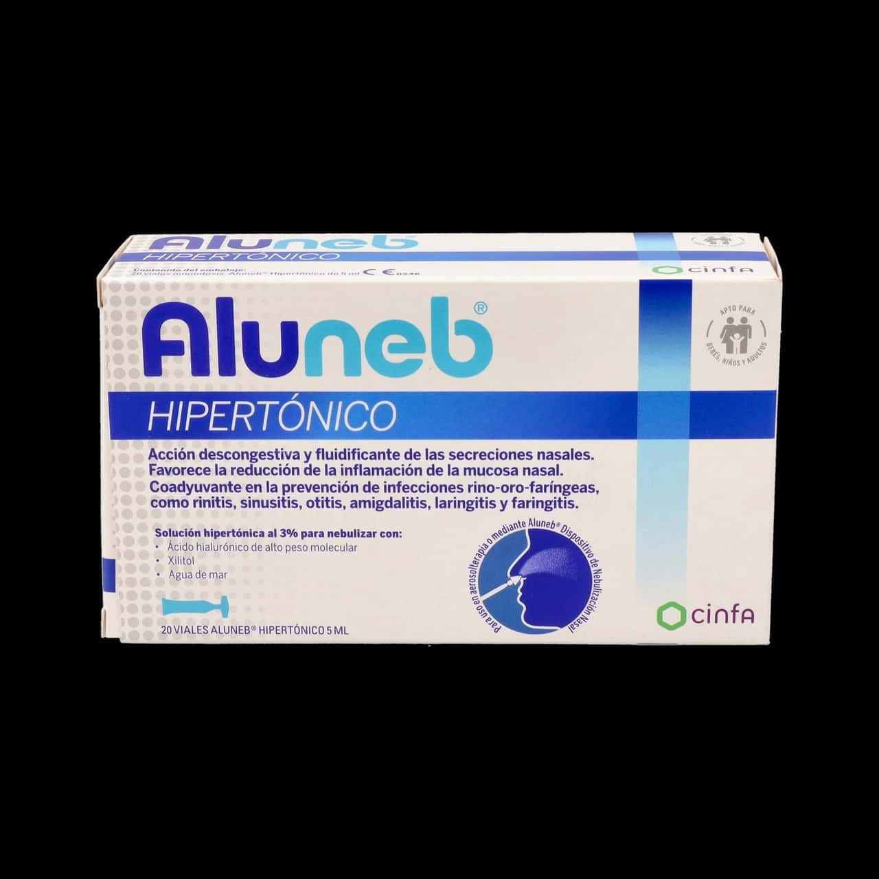Aluneb Hipertonico 20 Viales 5 ML de Aluneb