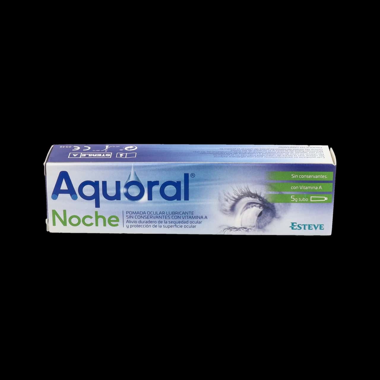 Aquoral Noche - Pomada Ocular Lubricante Esteril 1 Tubo 5 G de Aquoral