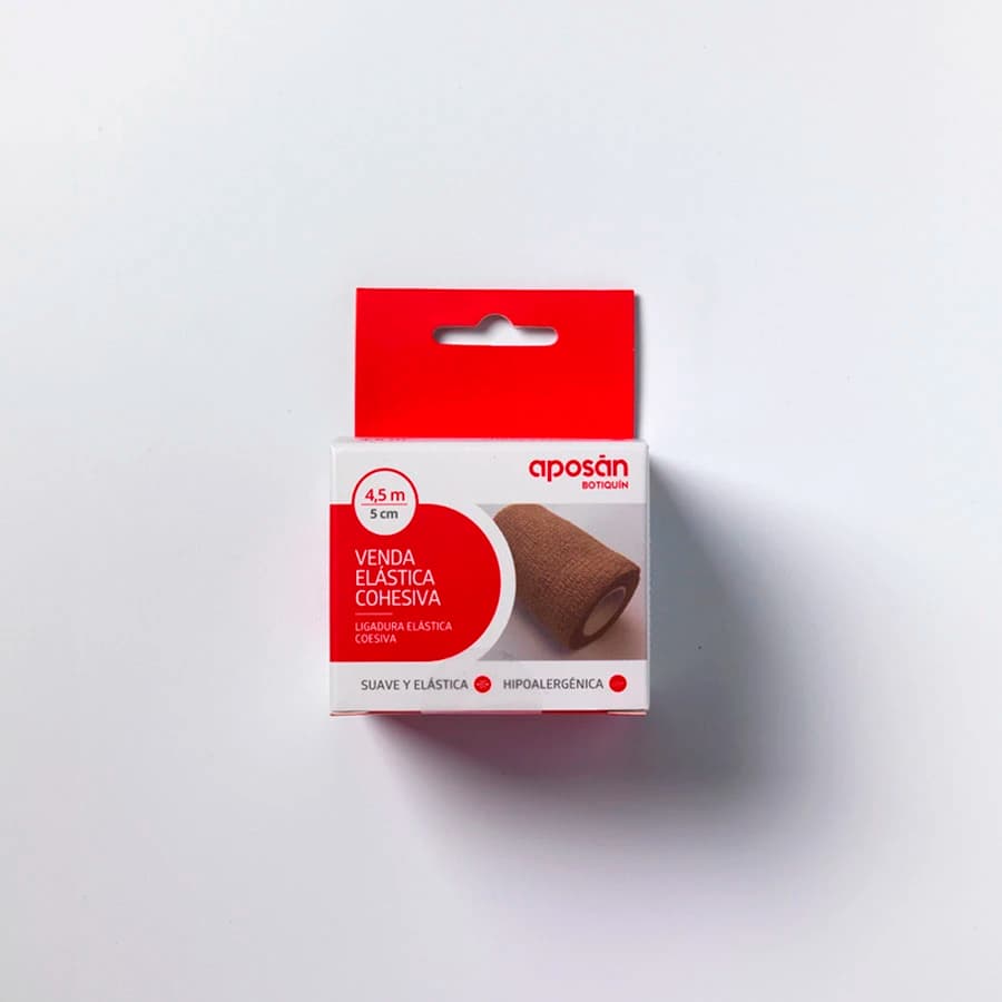 Aposan Venda Elastica Cohesiva 1 Unidad 4,5 m x 5 cm