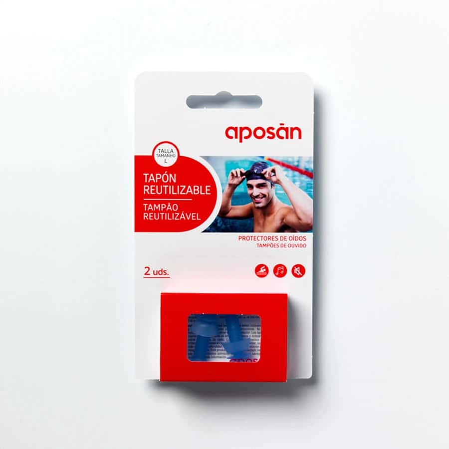 Aposan Tapones Silicona Reutilizables Talla L 2 Unidades de Aposan