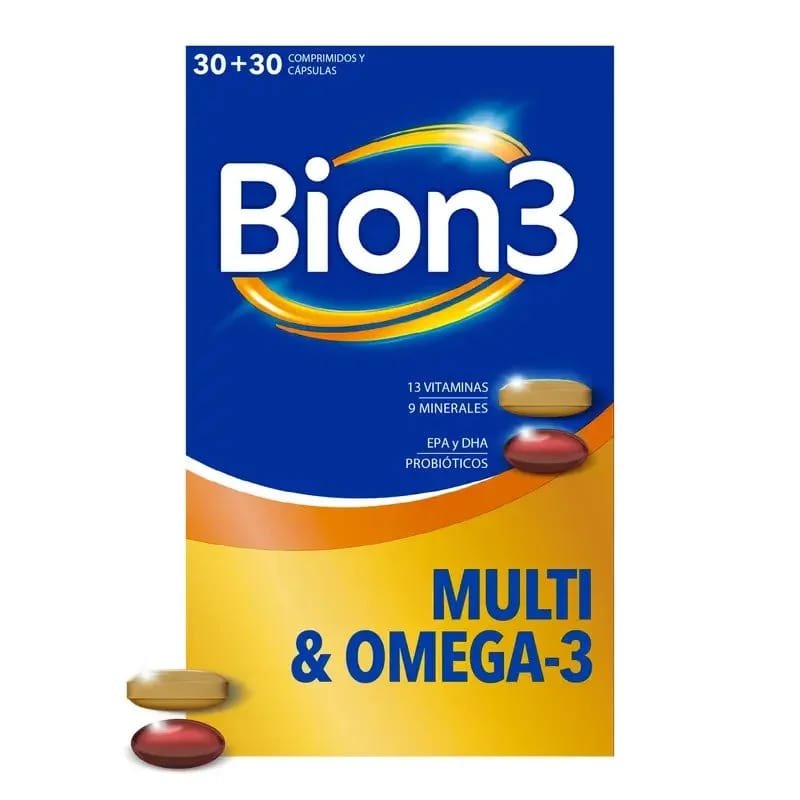 Bion3 Multi & Omega-3 30 Comprimidos + 30 Cápsulas de Bion 3