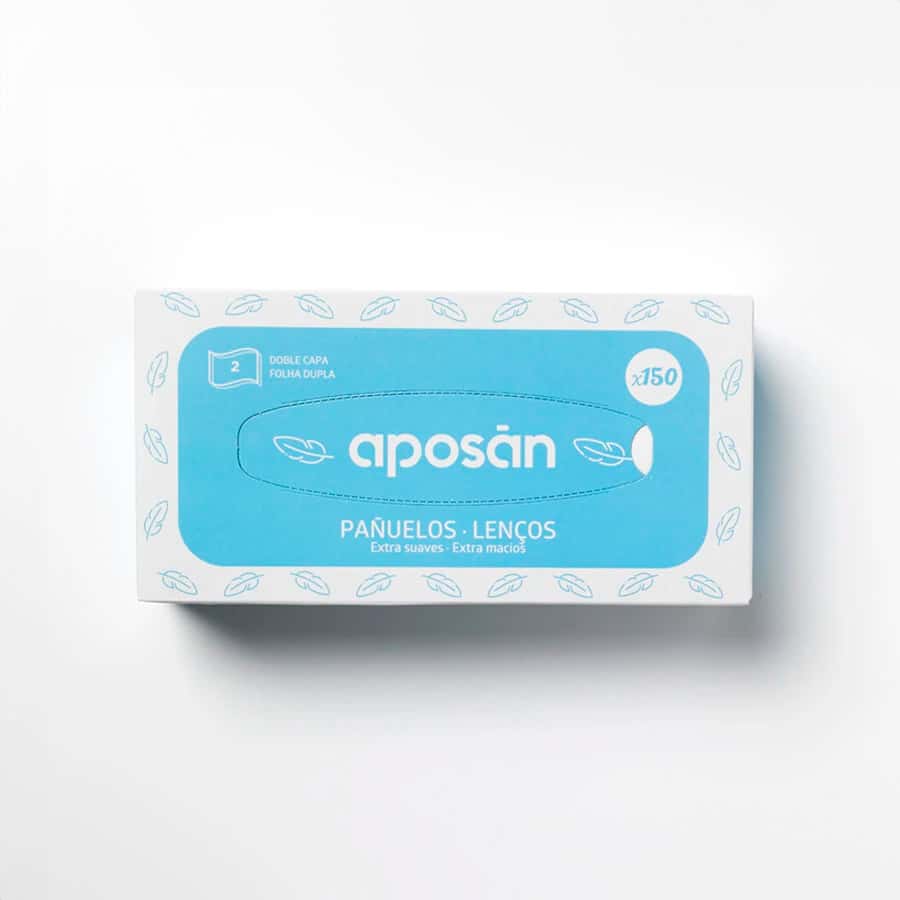 Aposan Pañuelos Doble Capa Extra Suave 150 Unidades de Aposan