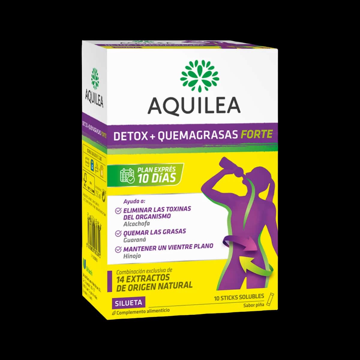 Aquilea Detox 10 Sticks 15 ml Sabor Piña de Aquilea