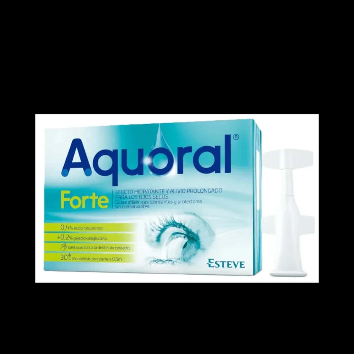 Aquoral Forte Gotas Oftálmicas Lubricantes Estériles 30 Monodosis 0.5 ml de Aquoral