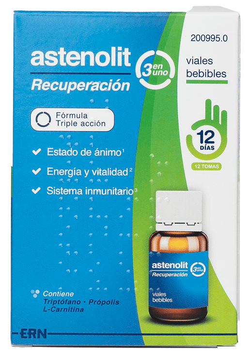Astenolit Recuperación 12 Viales Bebibles de Astenolit