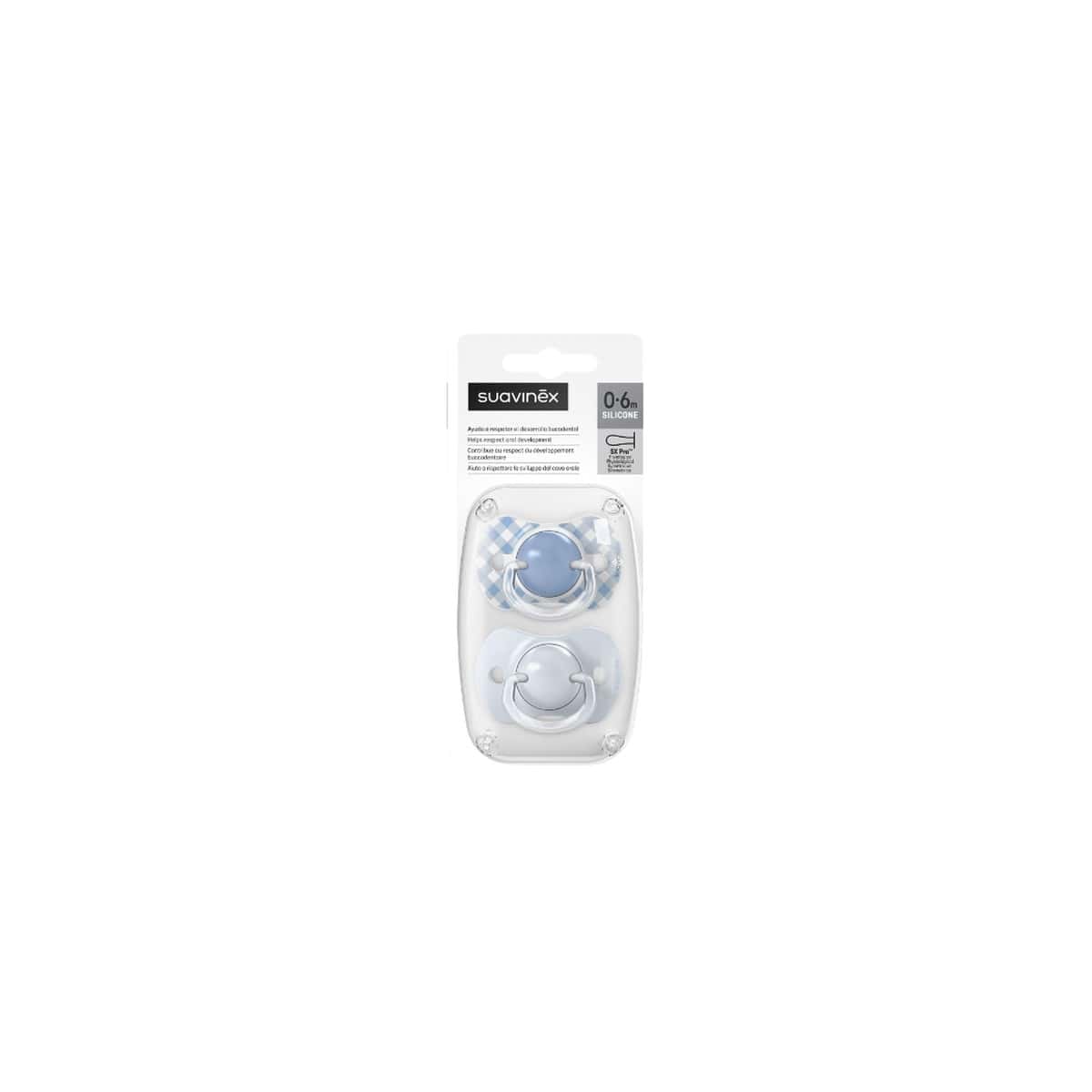 Suavinex Chupete SX Pro Fisiológico Silicona 0-6 meses 2 Unidades Prints de Suavinex