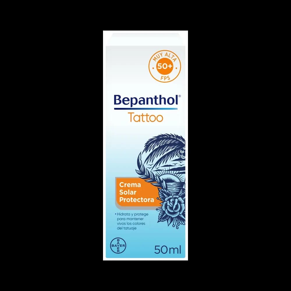 Bepanthol Tattoo Crema Solar Protectora SPF 50+ 50 ml de Bepanthol — imagen 1 de 10