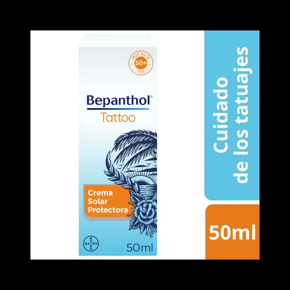 Bepanthol Tattoo Crema Solar Protectora SPF 50+ 50 ml de Bepanthol