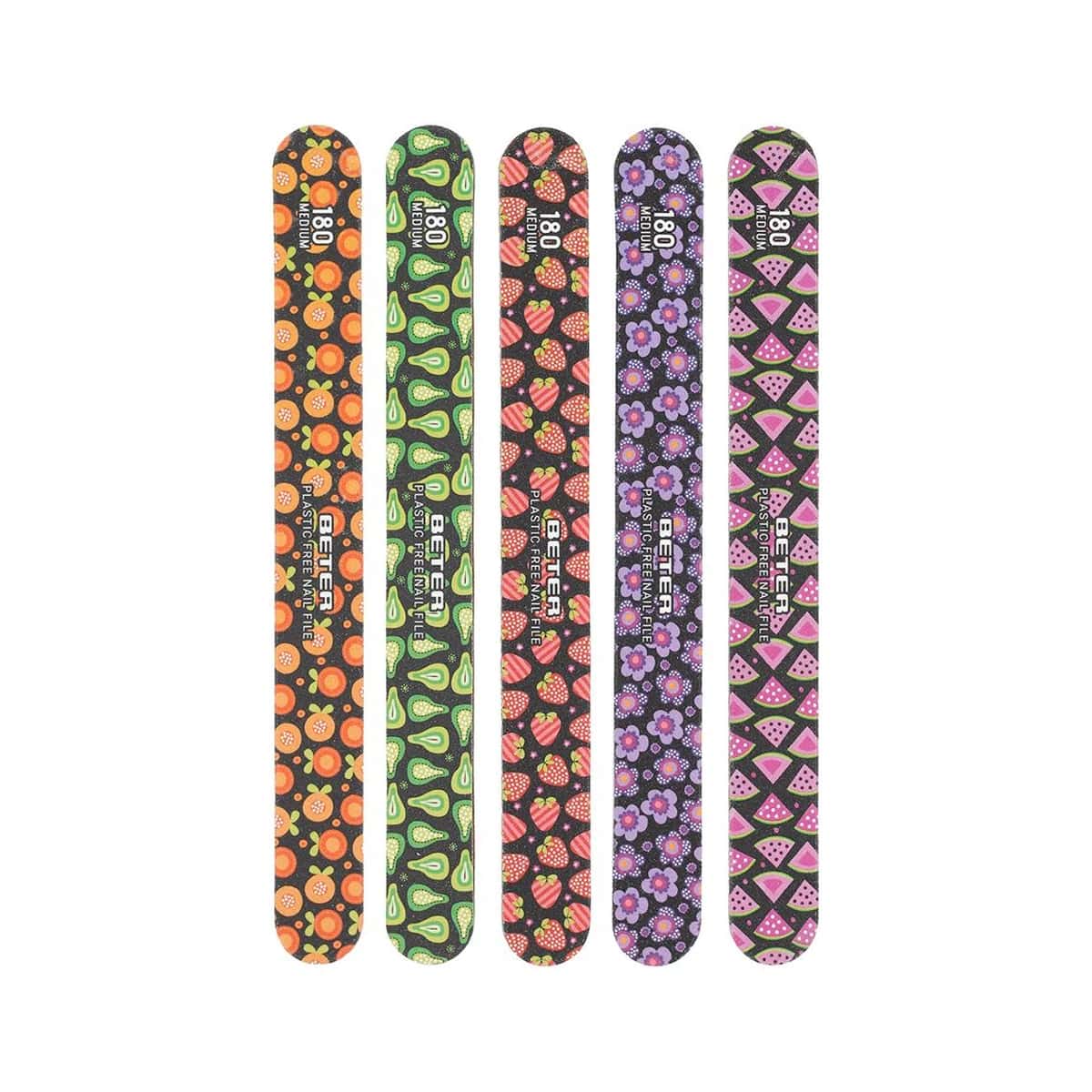 Beter Lima de Uñas Fibra de Vidrio Decorada Grano 180/220 17,5 cm de Beter