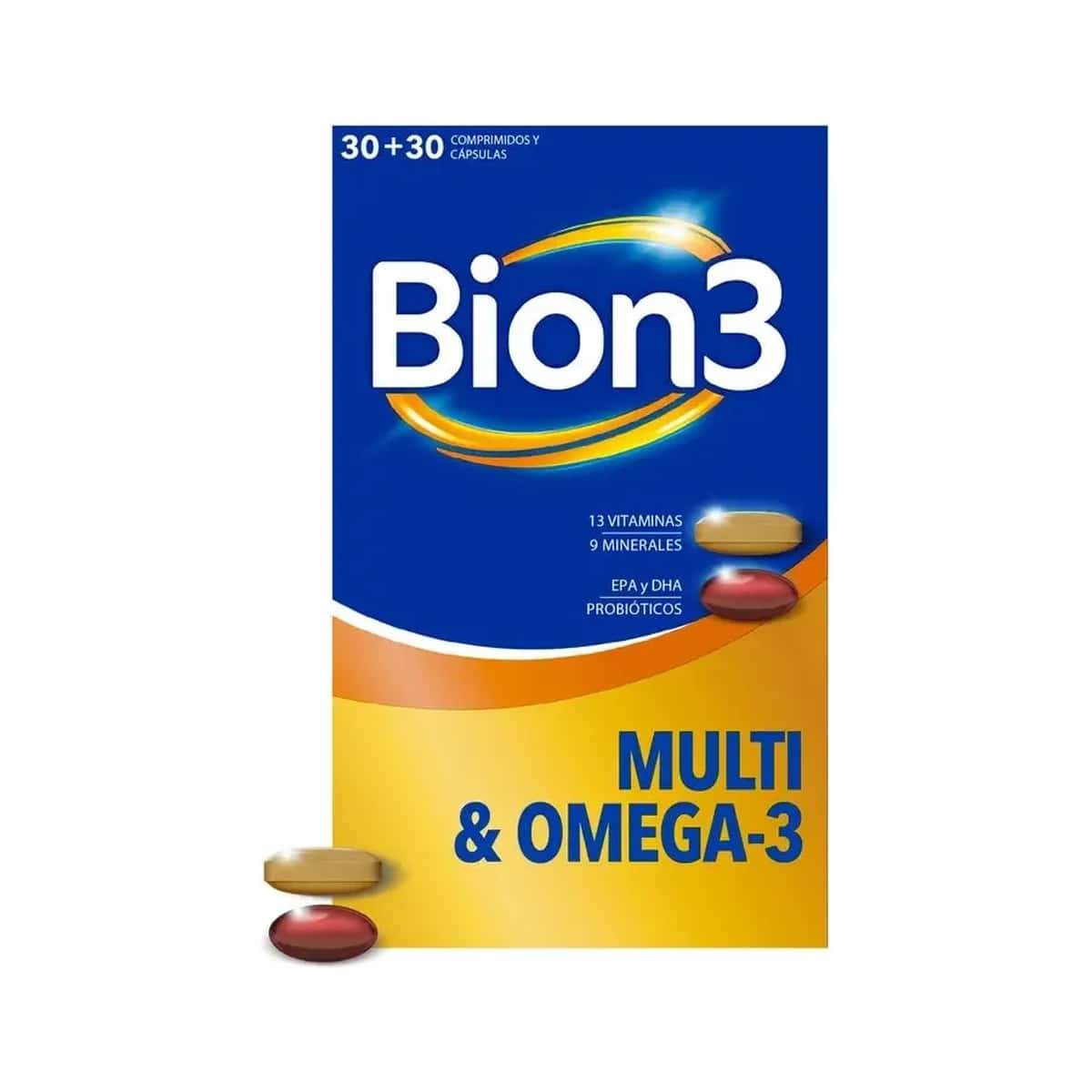 Bion3 Multi & Omega-3 30 Comprimidos + 30 Cápsulas de Bion 3