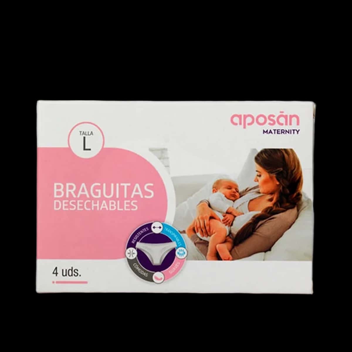 Aposan Braga Desechable Talla Grande 4 Unidades de Aposan