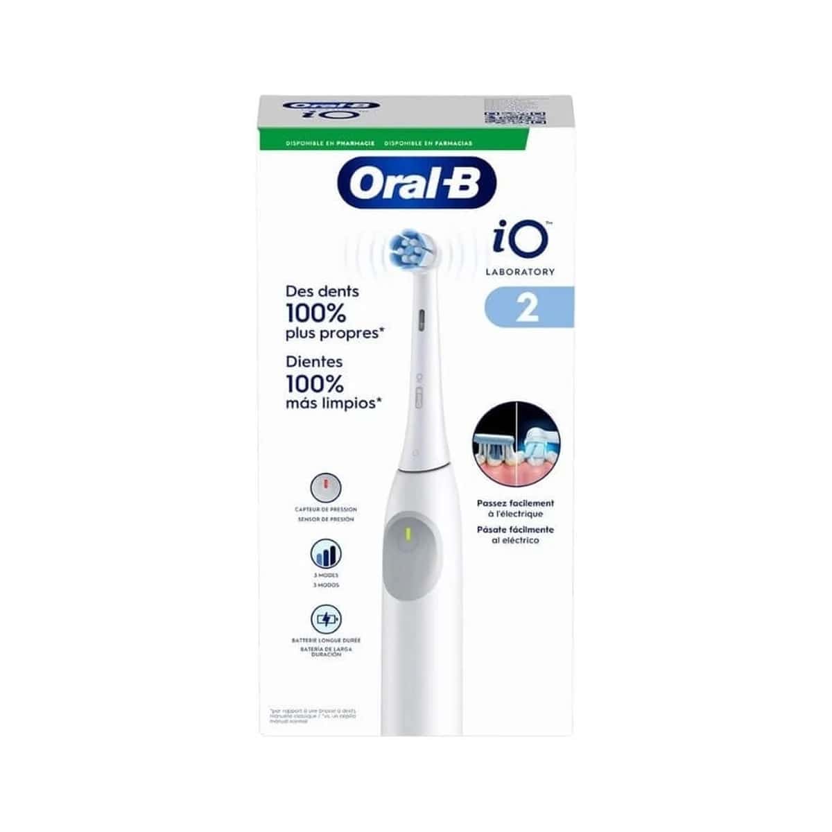 Oral-B iO Laboratory 2 Cepillo Dental Eléctrico Blanco de Oral-B