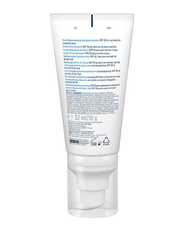 Loción Hidratante de Rostro SPF 50 52 ml de CeraVe