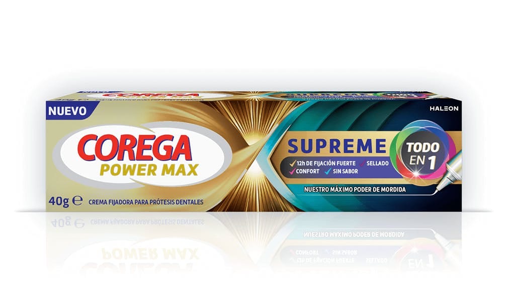 Crema Power Max Supreme Todo en 1 de Corega — imagen 1 de 2