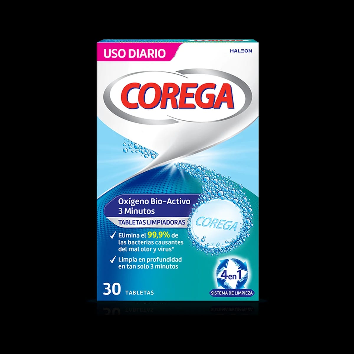 Corega Oxígeno Bio-Activo 30 Tabletas de Corega