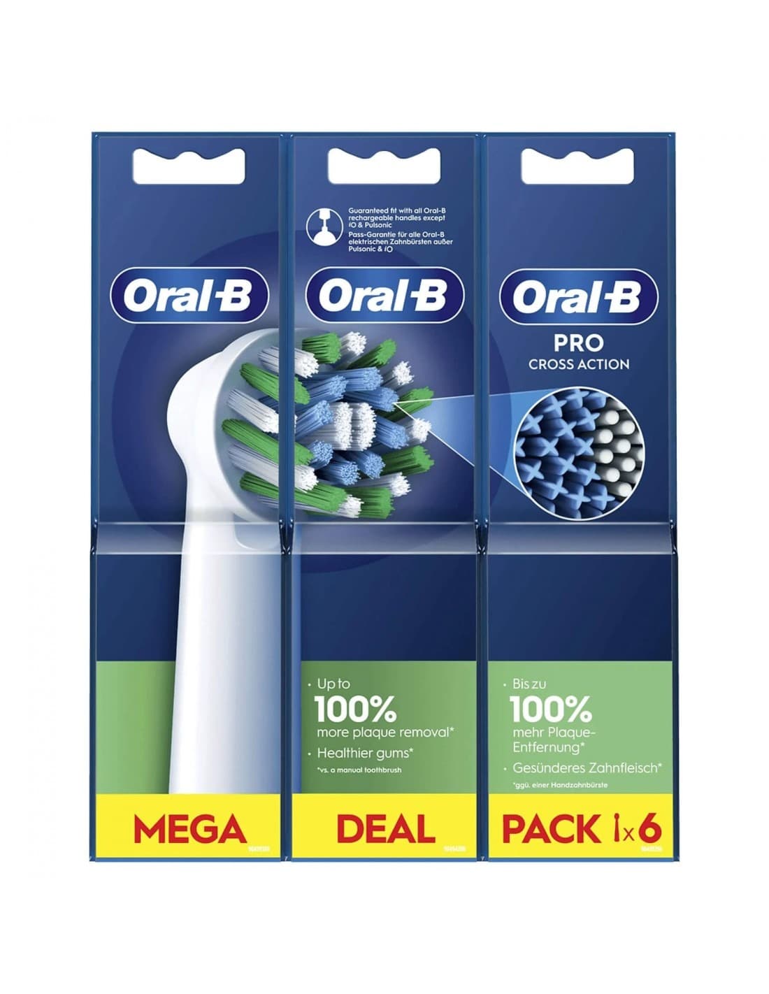 Cepillo Dental Electrico Recambio Oral-b Cross Action 6 Cabezales de Recambio