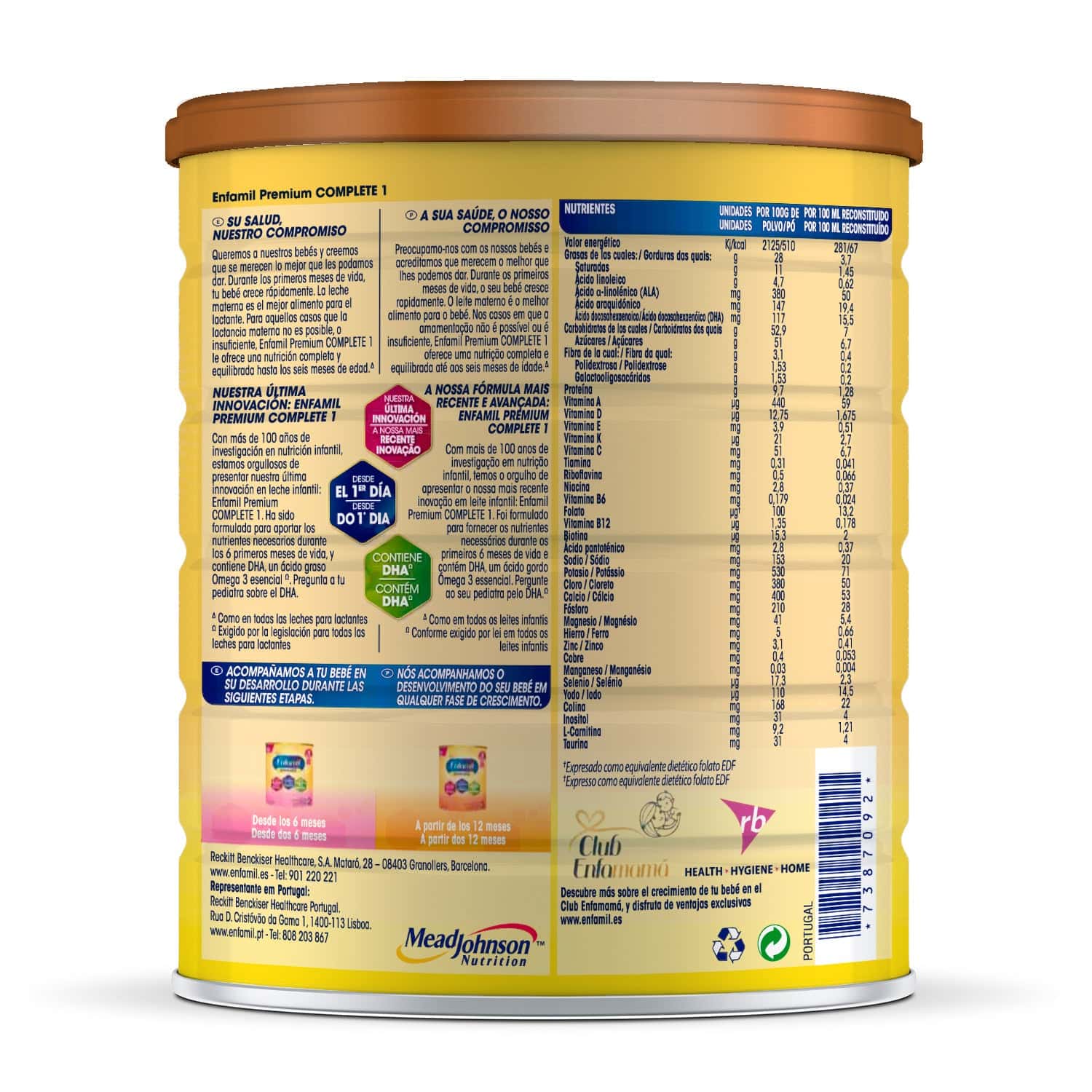 Enfamil Premium Complete 1 800 g de Enfamil
